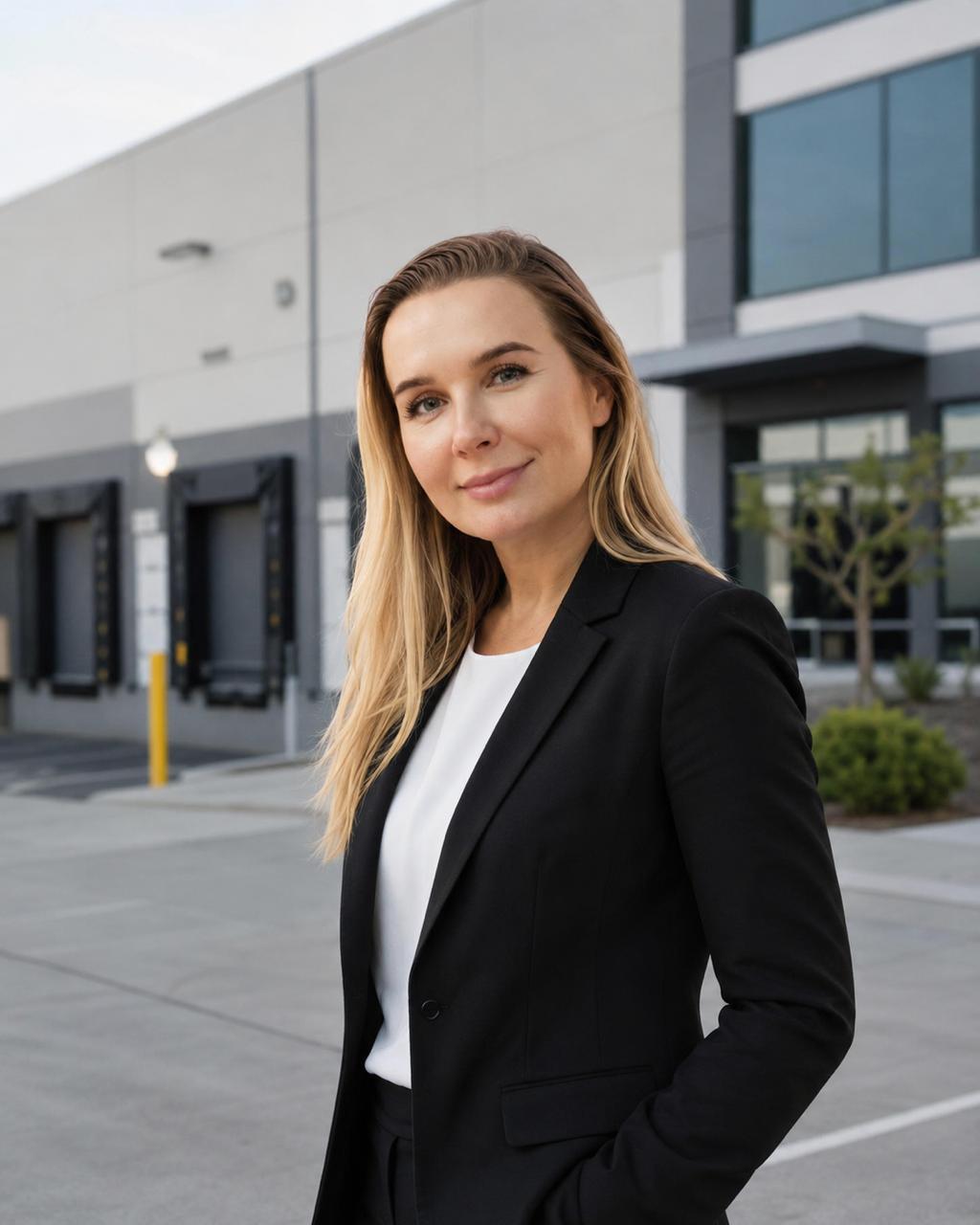 Claire Whitmore inside a Twin Cities commercial property